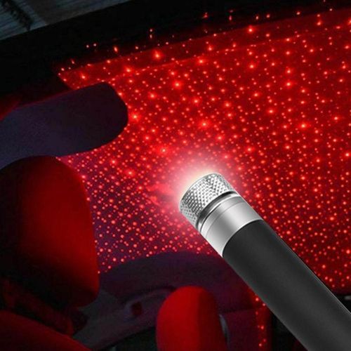 Interior Atmosphere LED Lamp Ambient USB Star Light Auto Roof Projector