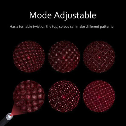 Interior Atmosphere LED Lamp Ambient USB Star Light Auto Roof Projector